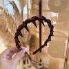 Fashion Bridal Hair Hoops with Teeth Hoop Vintage Hairs Bands High Cranium Wide Beaded Bling Head Band for Women Girls