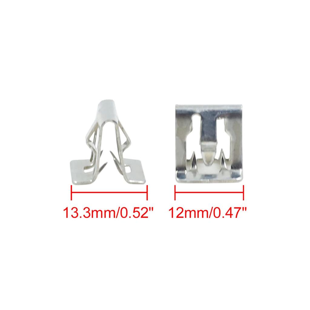 uxcell Automotive Dashboard Retainer Console Instrument Panel Metal Clip 12