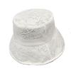 Wedding Lace Basin Hat Monochrome Women'S Satin File Wide Brim Sunshade Dome Summer Bucket Hat