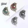 Animal Pin 1/4Pcs Retro Style Brooch Sparkling Rhinestones Inlaid Horse