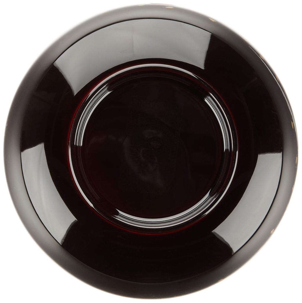 Mitani Yamanaka Lacquerware Soup Dark Four Zoni Bowl, Brown, 13.3cm, Haruka, Seasons, Bowl, M17042-9