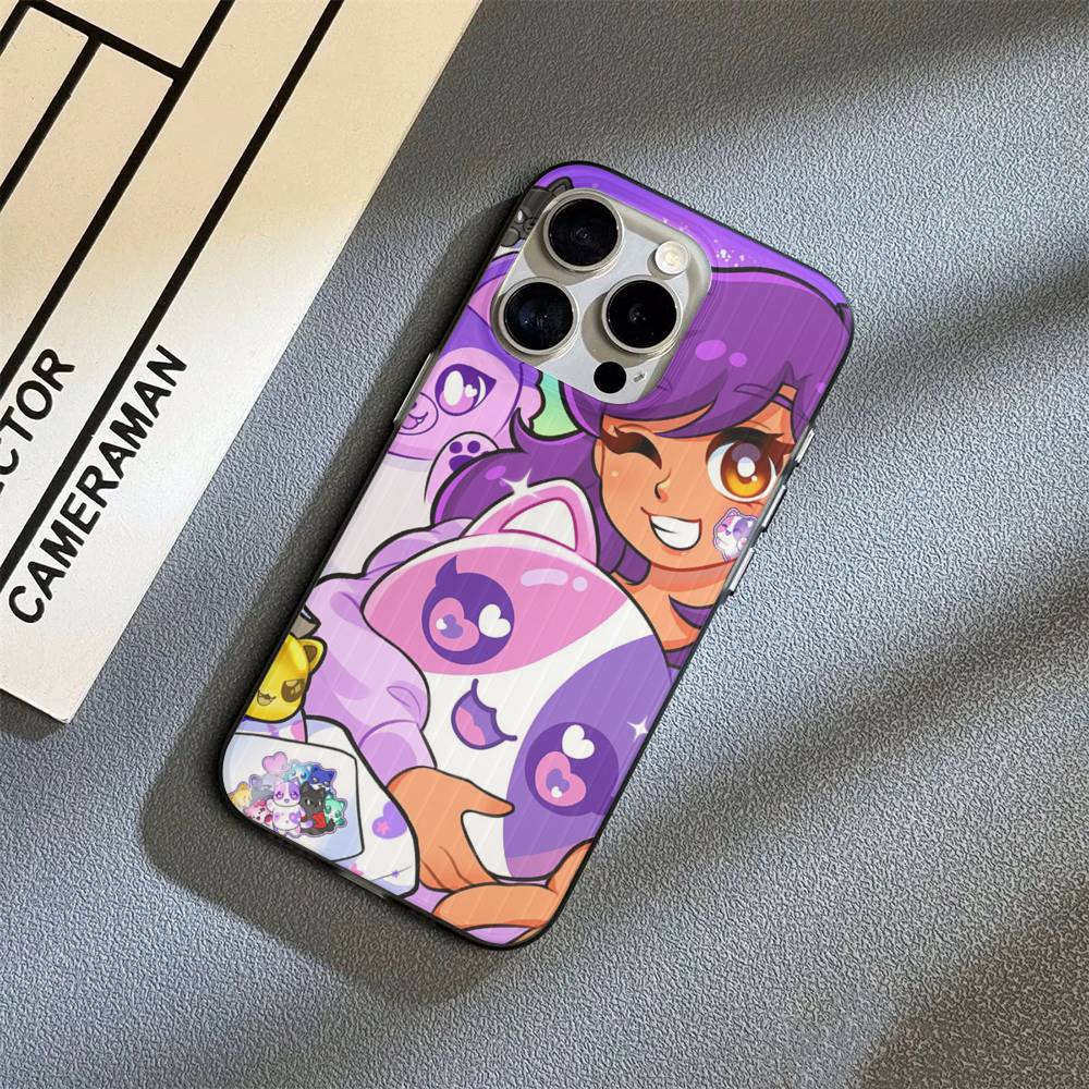 Aphmau Cute Girl Funny Phone Case For IPhone 16 15 17 Pro 11 12 13 14 Pro Max Plus Soft Ripple Silicone Cover Shell