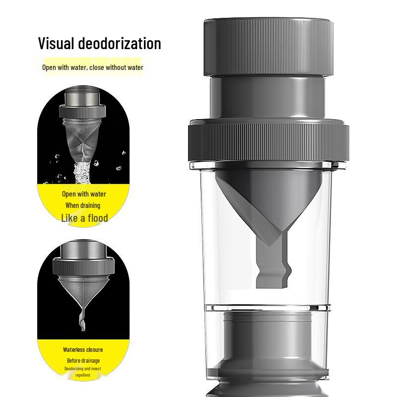 Haili Geruchshemmendes Teleskop-ABS-Waschbecken-Abflussrohr