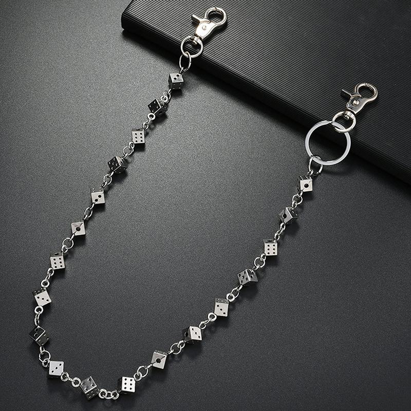 Gotische Punk Skelett Hüftkette Für Damen Herren Hip-Hop Rock Hüftkette Metall Hosenkette Mode Jeans Dekoration Kette Geschenke