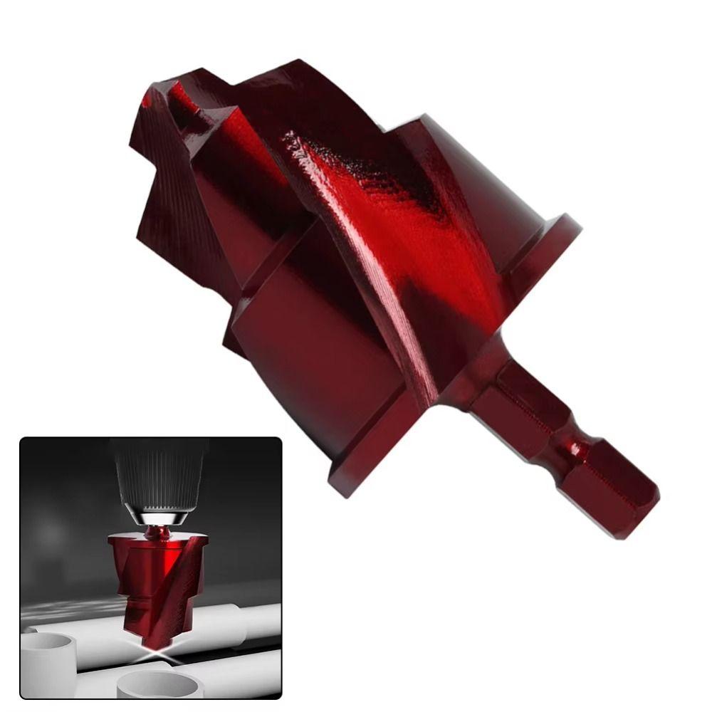 Ppr Lifting Stepped Drill Bit High-Speed Steel Spiral Groove Hexagonal Shank Drill Bit Reaming Drilling Wear-Resistant