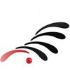[Imported] Flensted Mobiles Mobile Interior Ornament Nordic Decorative Art Flowing Rhythm Red