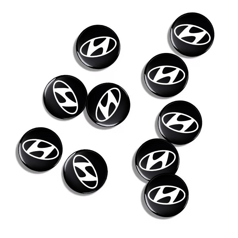 14mm Car Remote Key Fob Emblem Badge Radio button Sticker For Hyundai Mistra Lafesta Elantra Accent IX35 I20 I30 Azera Sonata
