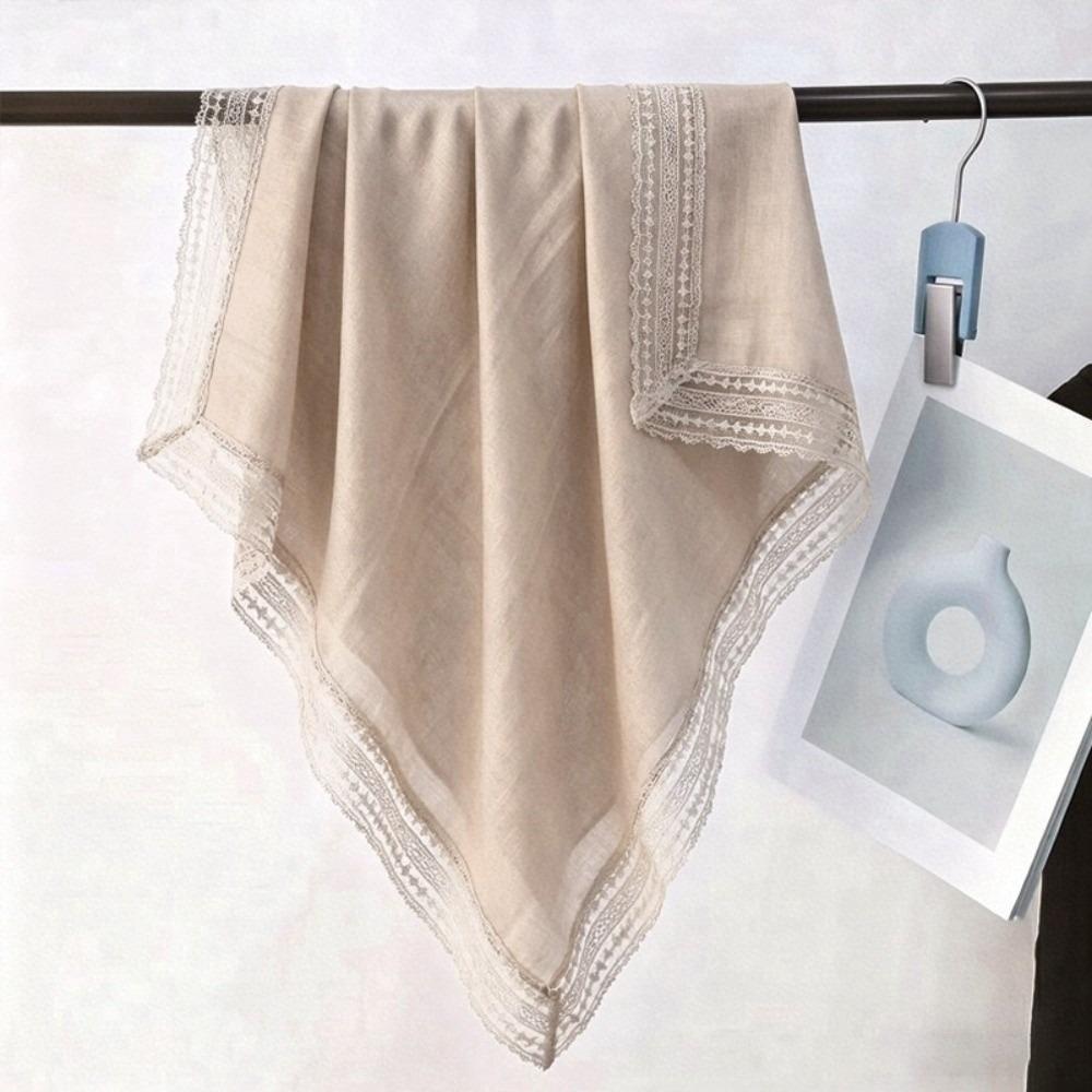 Fashion 100*100cm Square Scarf Solid Color Luxury Wraps Soft Sun-Protection Foulard Oversides Beach