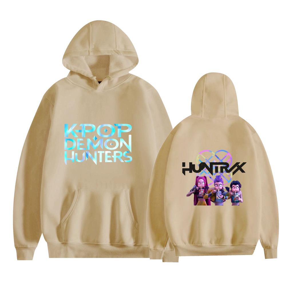 KPop Demon Hunters Anime Hoodie Sweatshirt Anime Printed Cool CARTOON Pullover Hooded Unisex