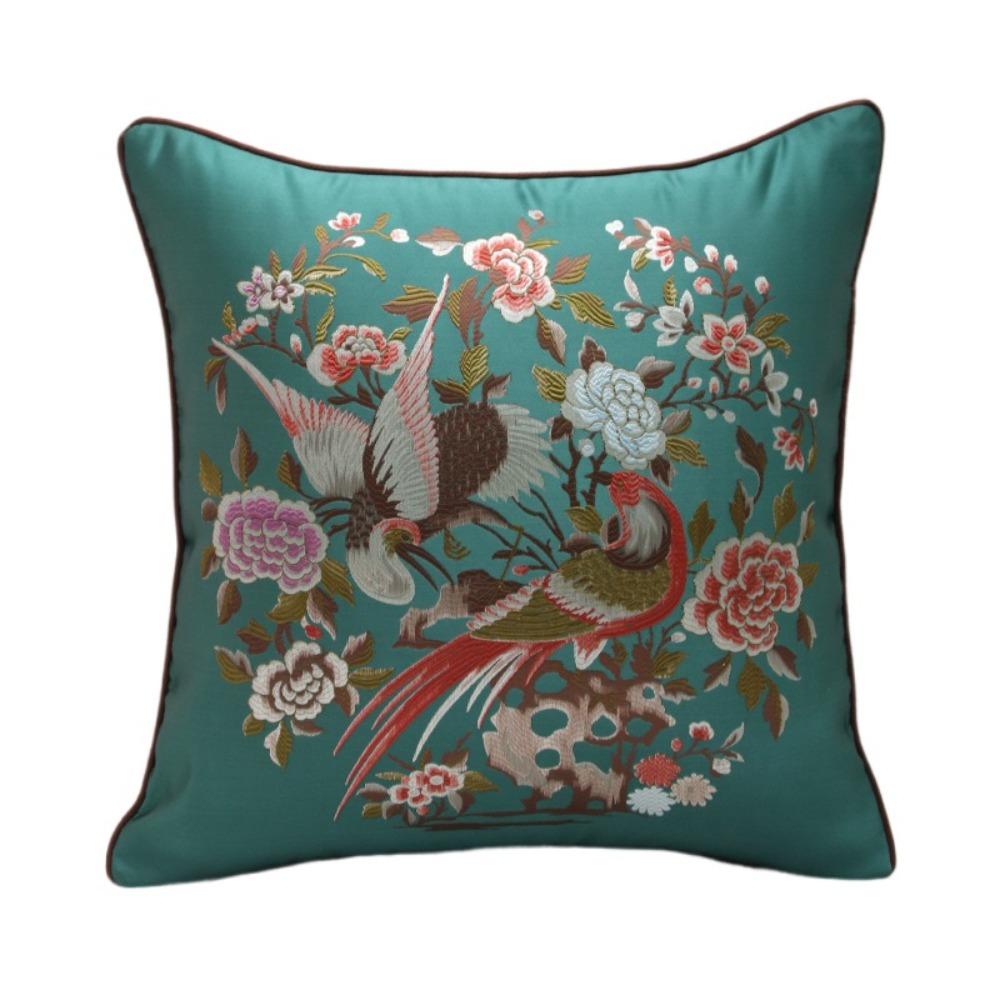 

Luxury Classical Flower Bird Pillowcase 45x45cm Bird Plum Blossom Pillowcase Children
