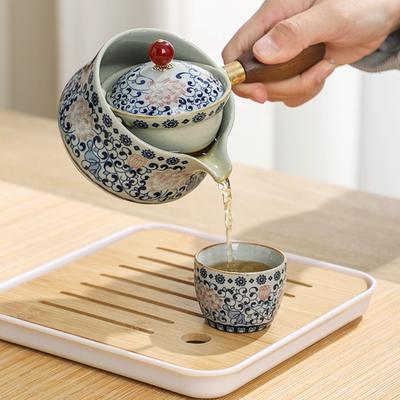Çin Kung Fu çay seti Seyahat çay seti Seramik Taşınabilir çay seti Çaydanlık Çay Makinesi Demlik Çay Fincanı Çay için