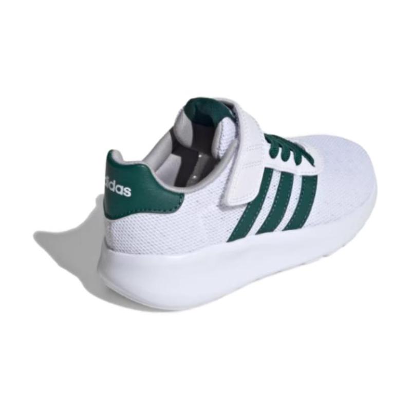 Adidas Lite Racer 3.0 Hook & Loop K 'White Collegiate Green' Sneakers ID8489