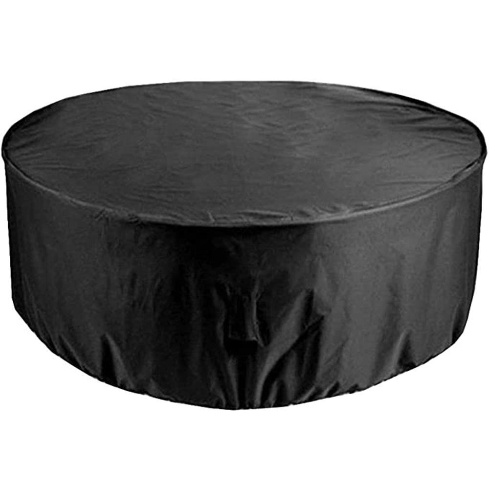 

Оксфорд 210D Уличный Водонепроницаемый Круглый Чехол для Мебели Защита Дивана Обеденного Стола Патио от Дождя и Снега Мейл Чжу Пылезащитный Чехол 120x75cm чёрный