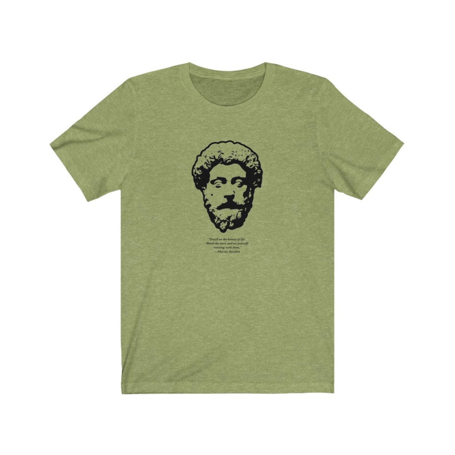 Marcus Aurelius Beauty of Life Stoic Stoicism Philosophy T-Shirt M
