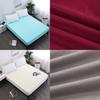 Stylish Solid Color Fitted Sheet Mattress Protective Cover With Anti-skid Design