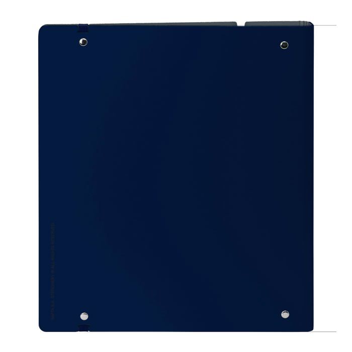 Carpeblock with Refill - Safta - 4 Rings of 35 Mm - 100 A4 Sheets - 27x4x32 Cm - Navy Blue - 5x5 Mm Grid