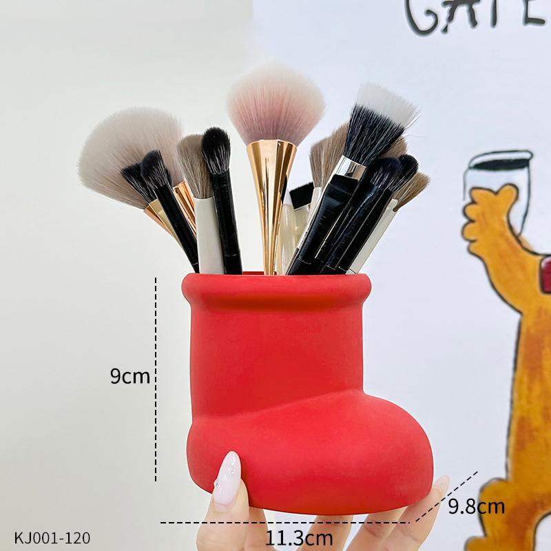 Creative Little Red Boots Pen Holder Series Plastic Student Desktop Vase Multi-functional Makeup Brush Storage Bucket