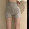 Autumn And Winter Comfortable Anti-glow Shorts Knitted Fall And Winter High Waist Simple Solid Color Bottoming Safety Pants