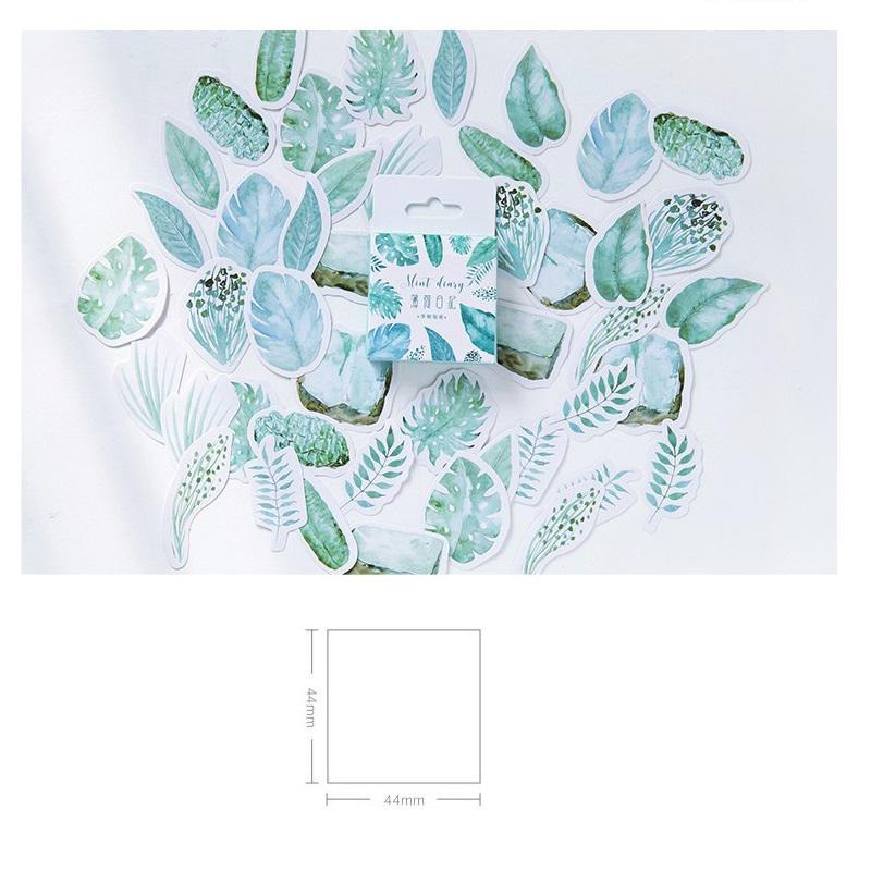 45pcs/lot Mint Plant Adhesive Stationery Sticker Diy Album Scrapbooking Diary 45pcs/lot Mint Plant Adhesive Stationery Sticker Diy Album Scrapbooking Diary