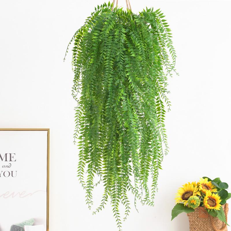 Babylonica Wall Salix Plant With Plastic Foliage For Home Decoration Props And
