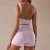 Yoga Wear Set, Fitness Pilates Training Wear, Yoga Tank Top, Shorts, Yoga Set, Women's Two-piece Set