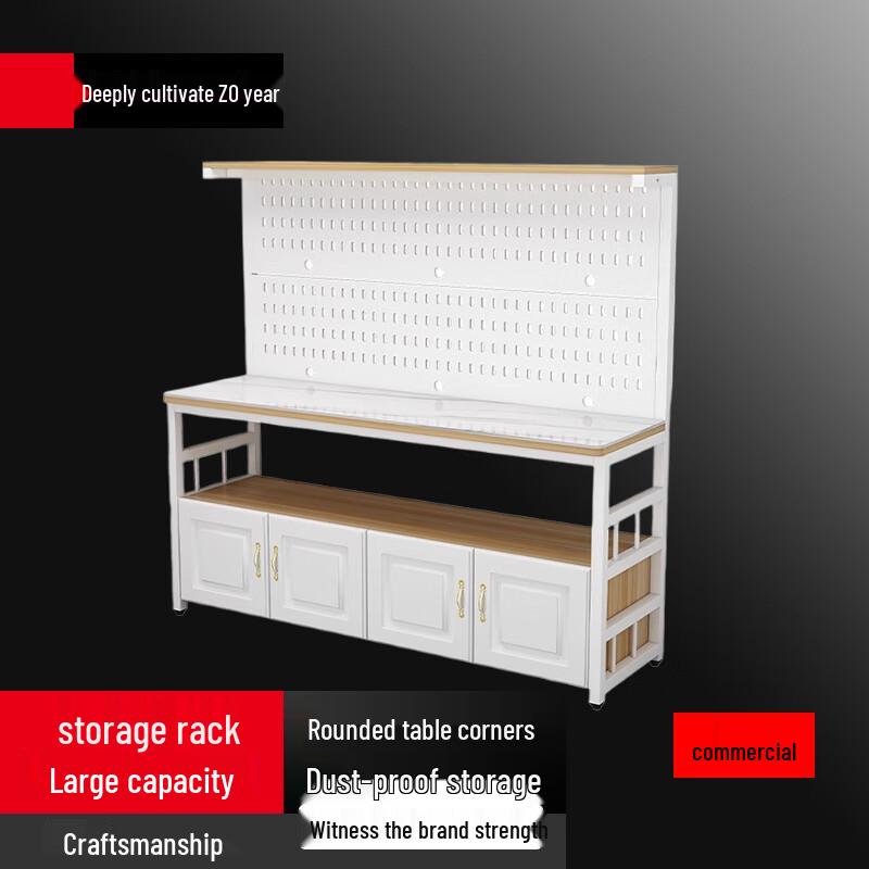 

Modern Kitchen Storage Cabinet with Pegboard & Worktop