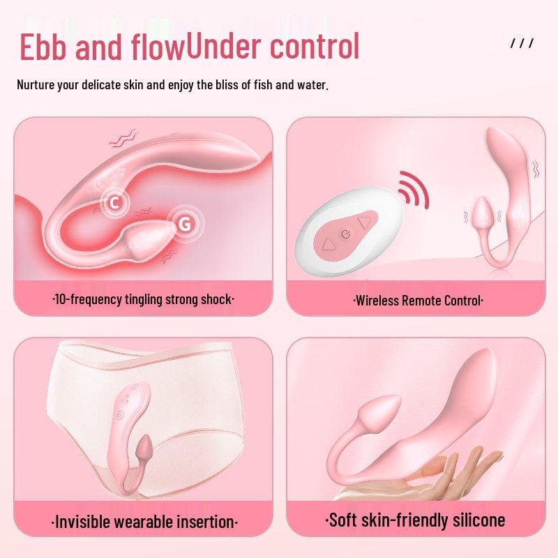 Belloo Foldable Wireless Remote Clitoral Vibrator with Massage Vibration for Women