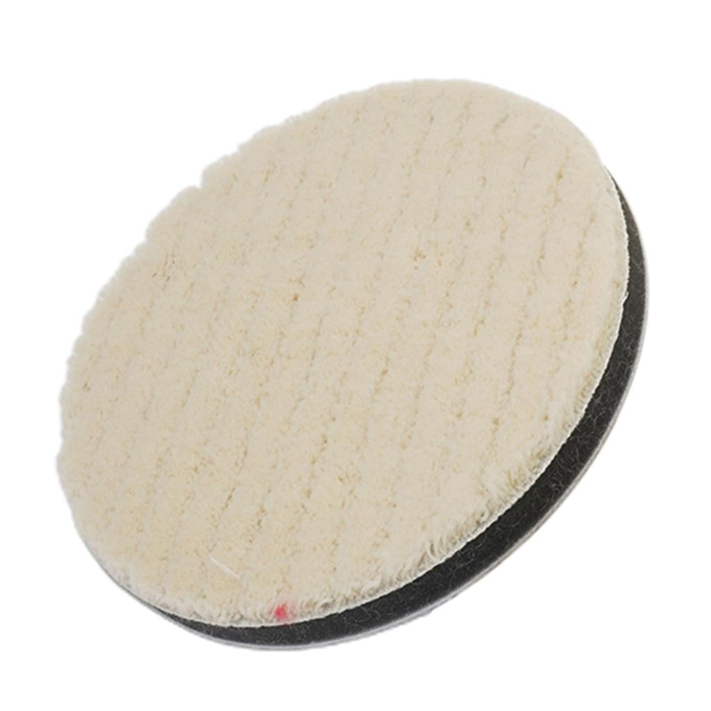 For Pneumatic Machines Wool Polishing Pads 5inch 125mm Versatile Polishing Pads For Detailing Bendable Material