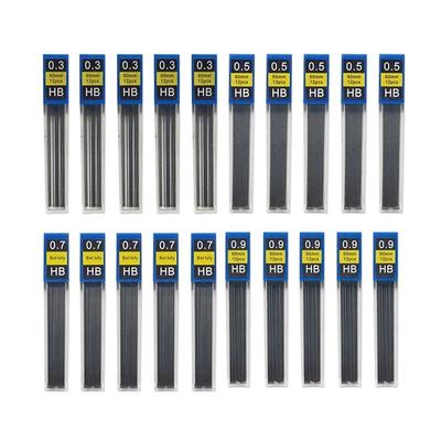 0,3 mm 0,5 mm 0,7 mm 0,9 mm Ricariche per matite HB per studenti Ricarica per matite Ricarica per matite Matita automatica