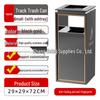 Stainless Steel Trash Can for Shopping Malls, Hotels, Offices, and Subway Stations