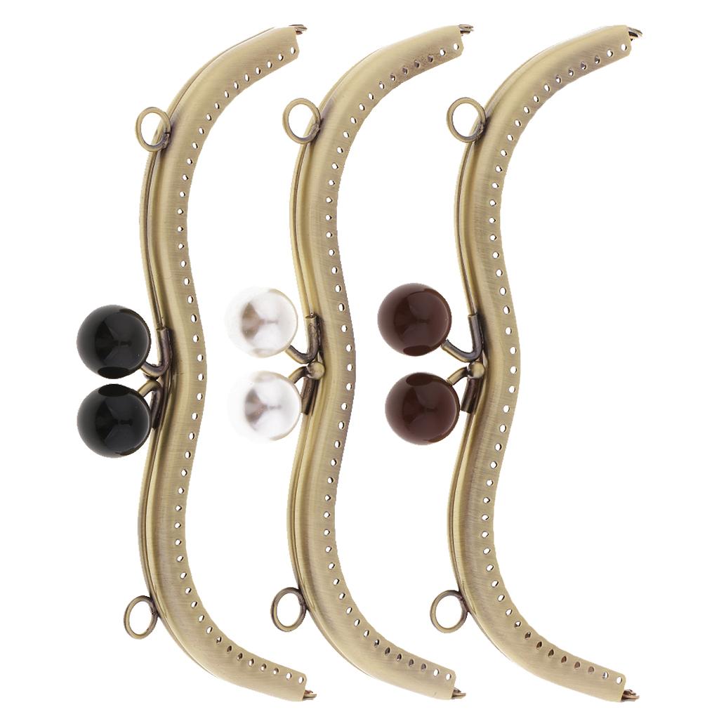 Iron Metal Frame Purse Kiss Clasp Lock Arch Handle DIY Bag Handcraft Jewelry Sewing Fasteners