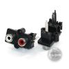 Exclusive 1Pc Female Audio Jack with Gold Connector, 2/4/6Holes Stereo Input, AV Socket Perfectly Sealed at 90/180 Degrees.