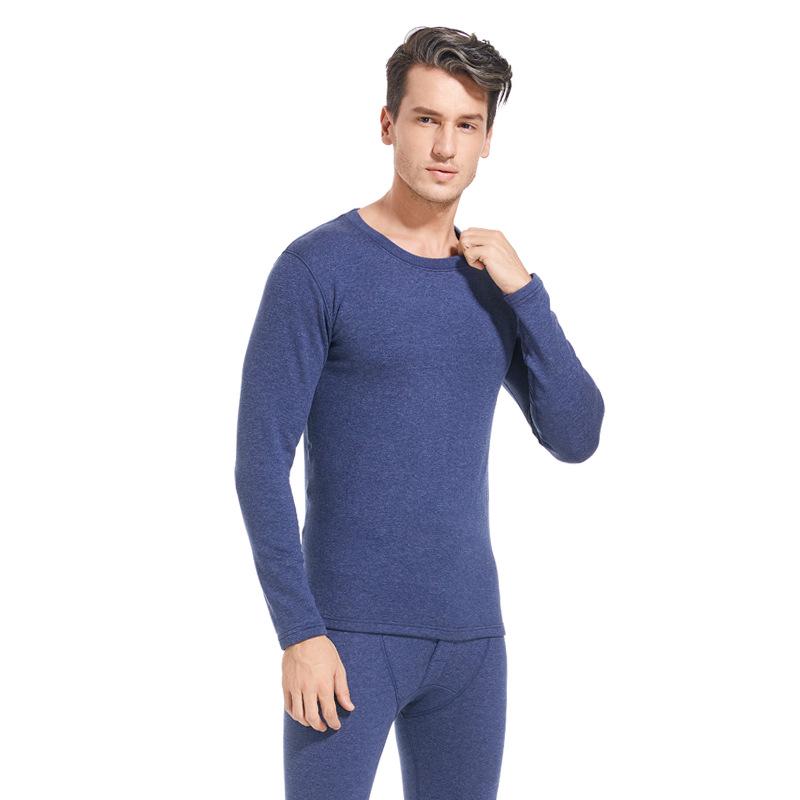 Men's Silk Cashmere Thermal Underwear Set: Velvet-Thickened Autumn & Winter Collection