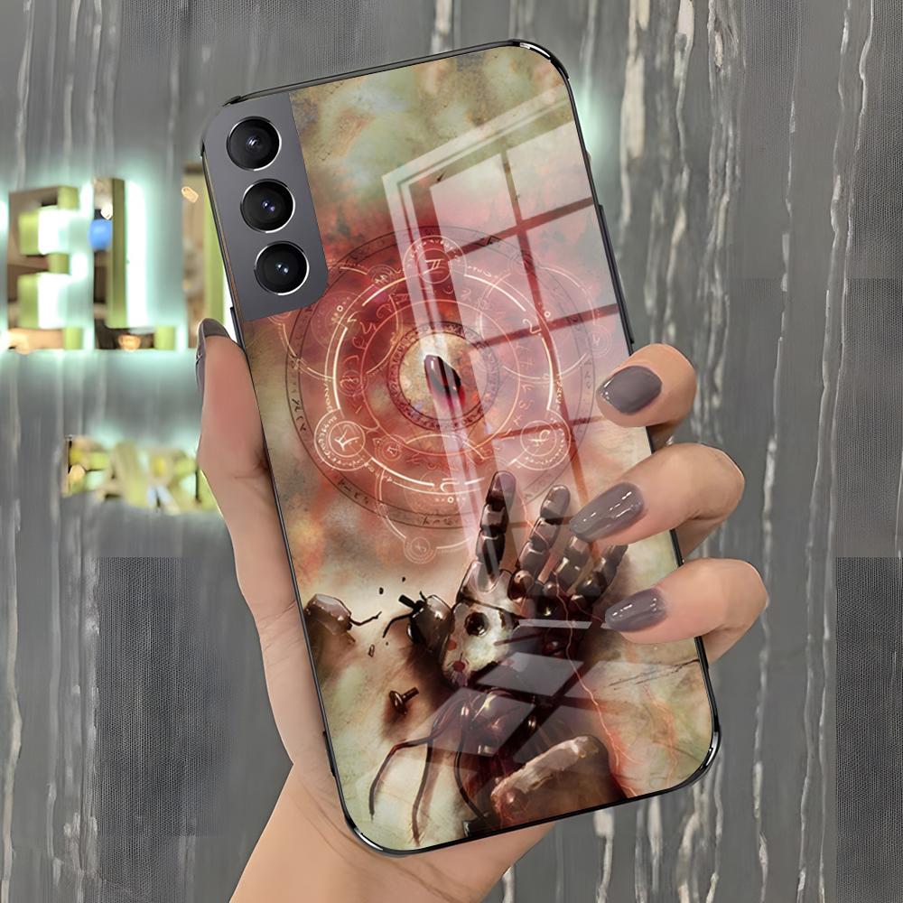 F-Fullmetal Alchemist Phone Case For Samsung A25 A13 A33 5G A54 A36 A35 A56 A52 A14 Shockproof Glass Cover