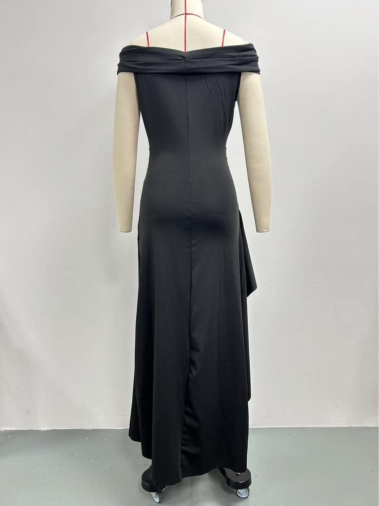 2024 Elegant Sexy Off-Shoulder Evening Dress with Slit