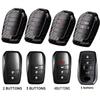 2/3/4/5 Button Carbon Car Key Case Cover For Toyota Rav4 Harrier Hilux Fortuner Land Cruiser Crown Highland Prado Yaris Cross Ay