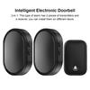 3 Pieces Wireless Door Bell Music Adjustable Doorbell Outdoor Alarm Apartment Transmitter Wall Mounted Alerts Equipment
