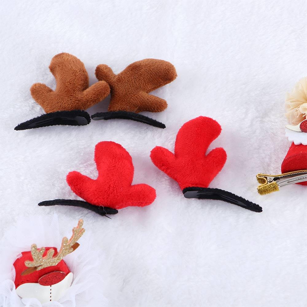 Cloth Zinc Zinc Alloy Christmas Hair Clip Korean Style Headwear Kids Hair Accessories Christmas Hat Hairpin