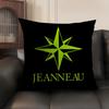 JJeanneau YYachtss Cushion Cover Natural Linen Organic Fabric DoubleSided Printing Sofa Home Decor Breathable Environmentally