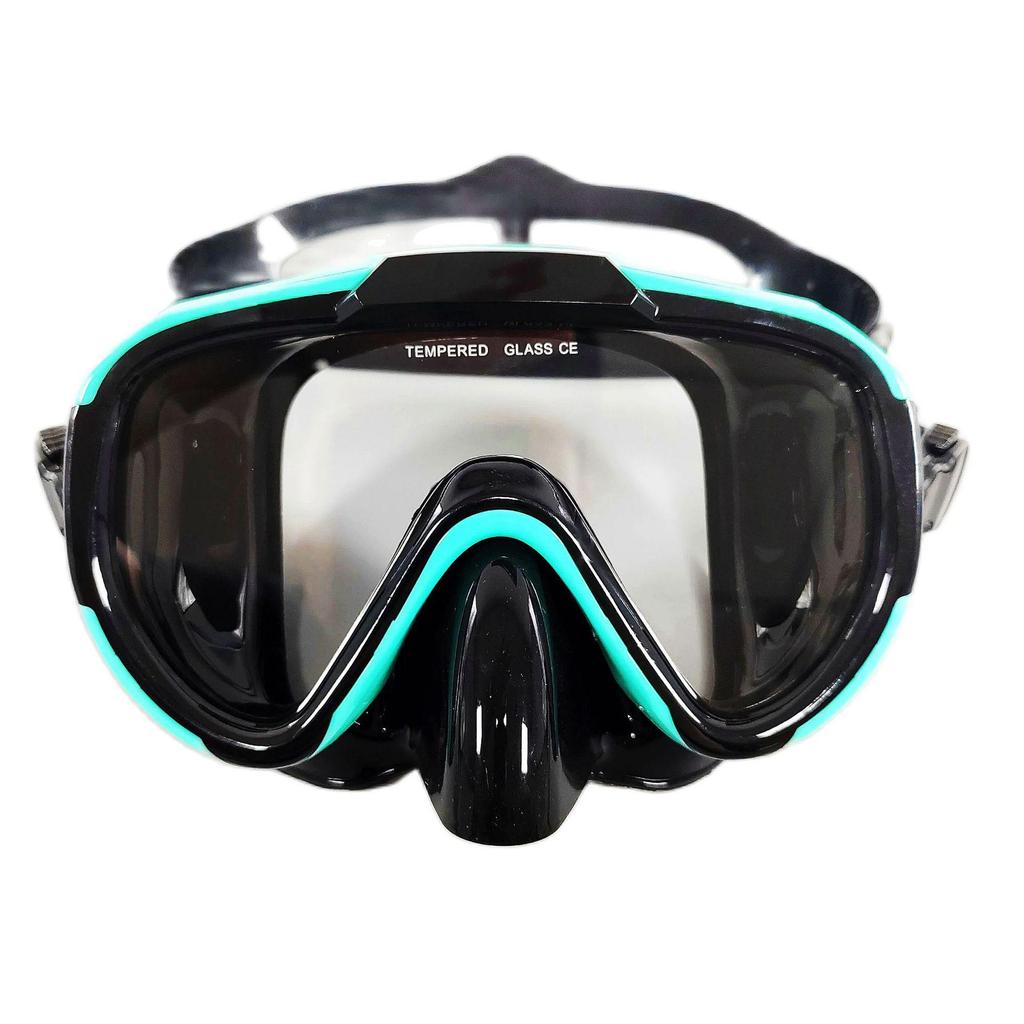 HD Diving Goggles: Large Frame Adult Snorkeling Mask with Tempered Glass & Liquid Silicone