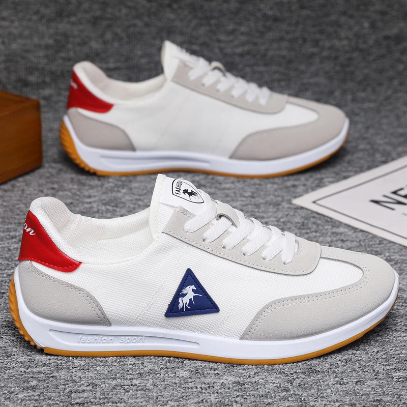 Letní nové retro německé tréninkové boty všestranné s plochou podrážkou malé bílé boty Forresta Gumpa lehké sportovní boty ležérní boty pánské boty