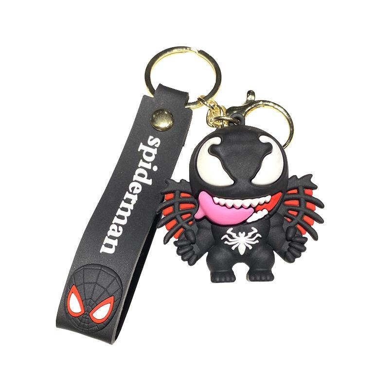 Marvel Spider-Man Keychain Creative Venom Doll Bag Pendant Couple Accessories Student Gifts