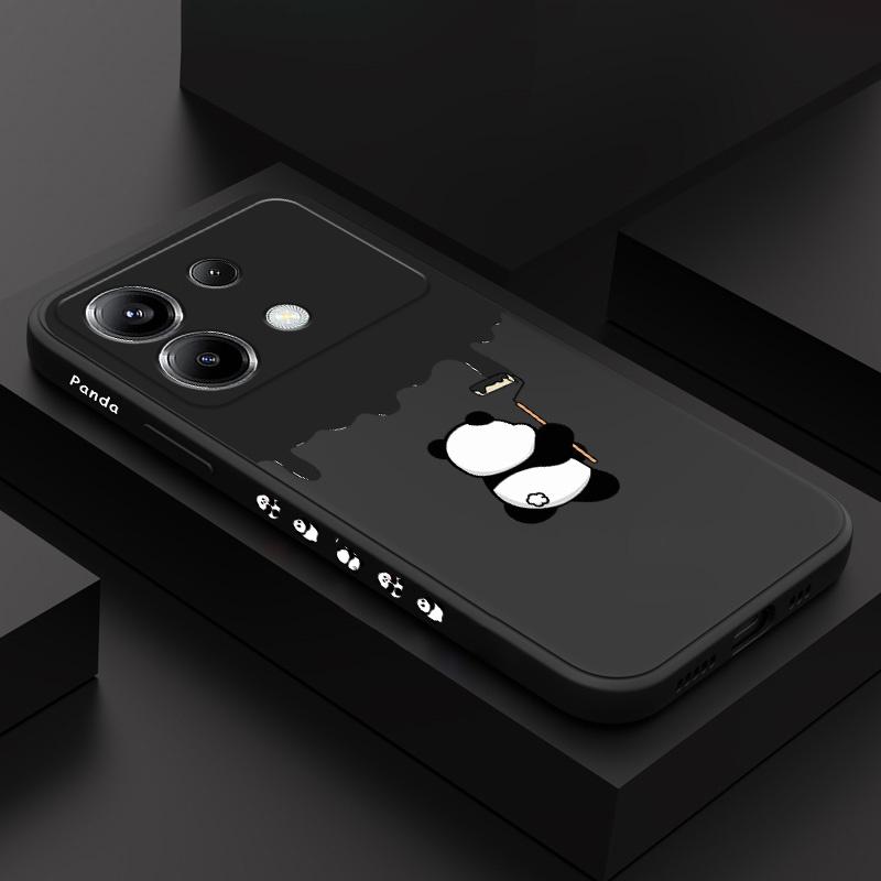 Paint Panda Phone Case For Xiaomi Poco F8 F7 X7 X6 F6 M6 M5 M5S F5 X5 F4 X4 M4 F3 M3 X3 Pro 4G 5G GT Silicone Cover