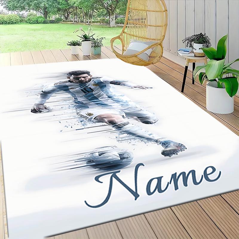Custom Name Argentina Football Celebration Carpet Rug Customizable Soft Washable Anti-Slip Home Living Room Sofa Mats Personalized Rug. 0909411