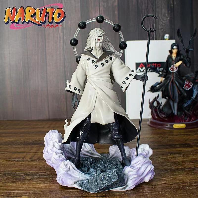

Naruto Anime Figure Model 28cm Uchiha Madara Action Figure PVC Statue Collectible Children Playthings Present great for daily use