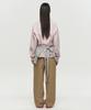Hoite Curve Line Wide Pants (Beige)