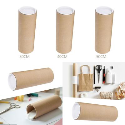 Mailing Tube Paper Container Secure End Caps Poster Storage Protector for Art Prints Documents