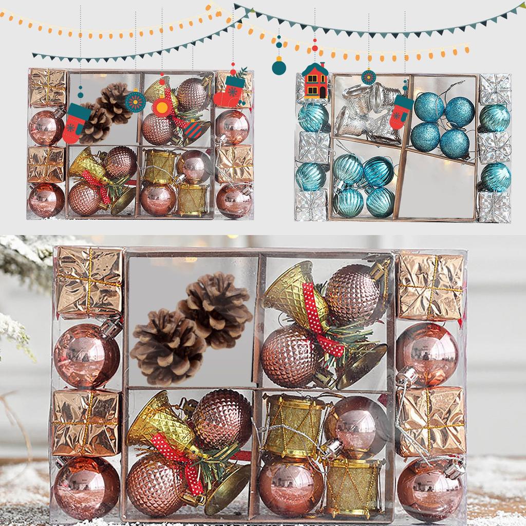 Christmas Balls Christmas Tree Decorations Christmas Balls 29 Sets Of Christmas Packages Colorful Balls Christmas Tree Decoration Balls