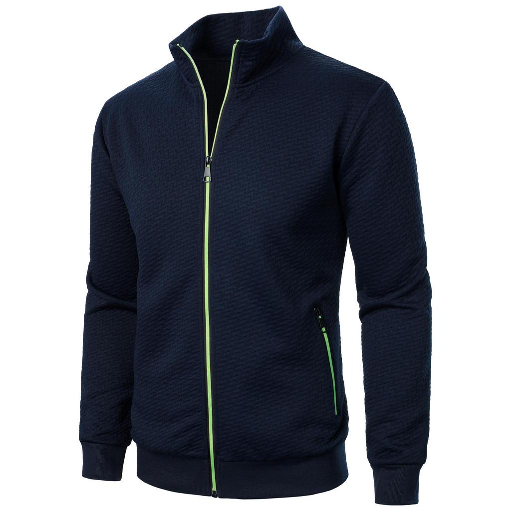 Jaquetas casuais masculinas sólidas, leves, esportivas, moletons, moda, zíper, casaco com bolsos, outono, streetwear, Yasheng