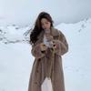 Long Winter Coat Women's Suit Collar Imitation Mink Hair 2 Maillard Fur Fur Coat Trendy Coat